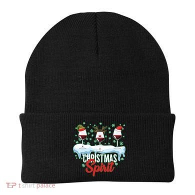 Funny Wine Christmas Spirit Beanie