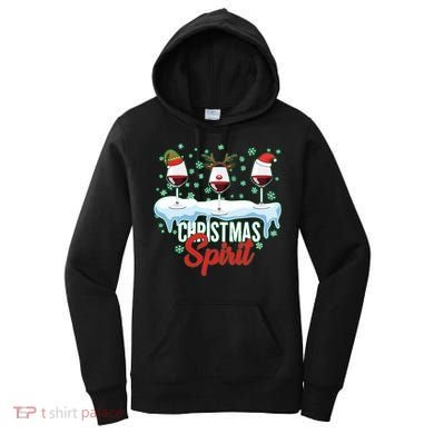Funny Wine Christmas Spirit Women's Hoodie