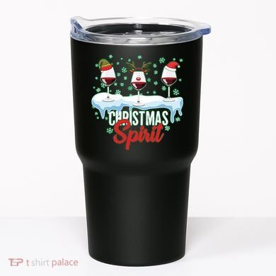 Funny Wine Christmas Spirit Tumbler