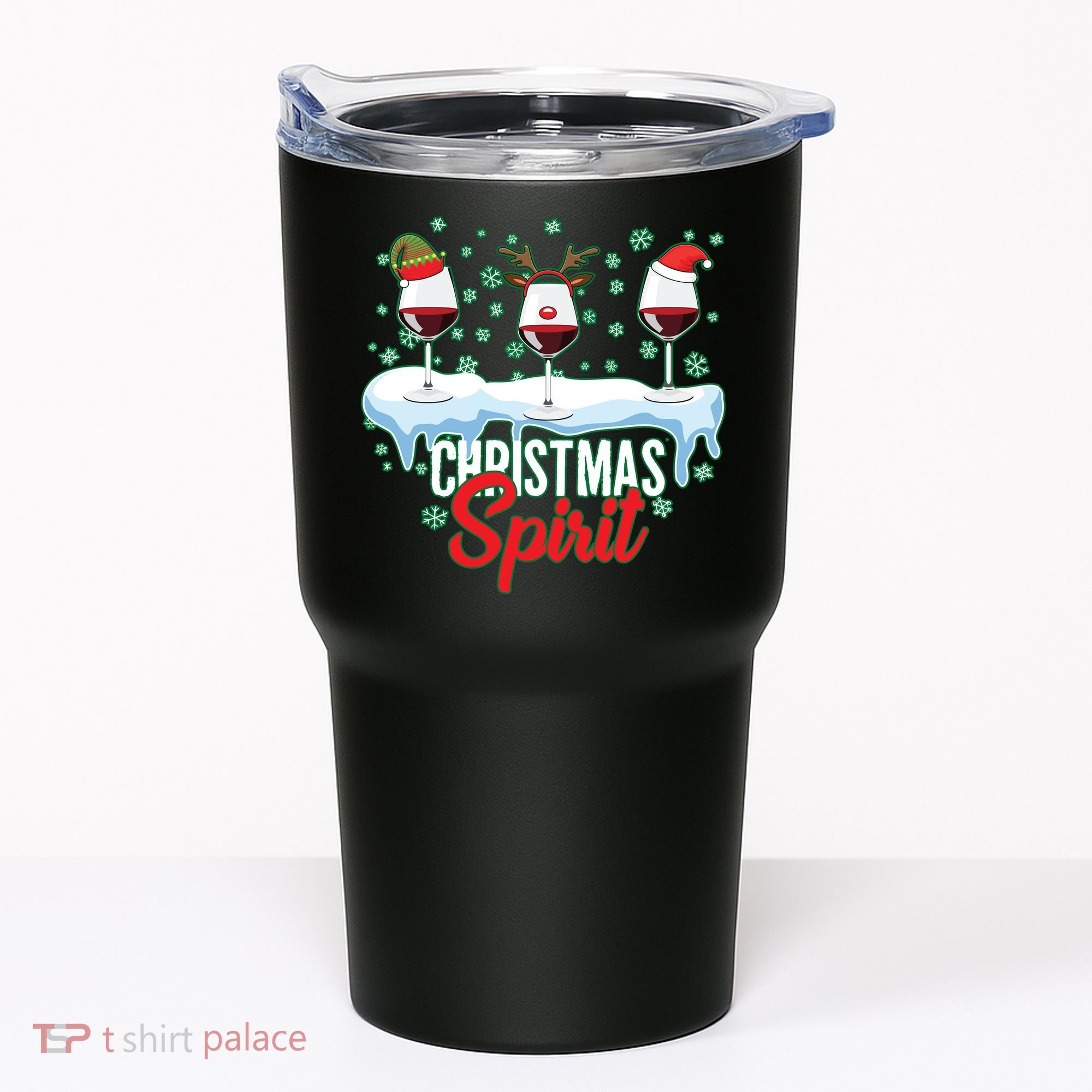 Funny Wine Christmas Spirit Tumbler