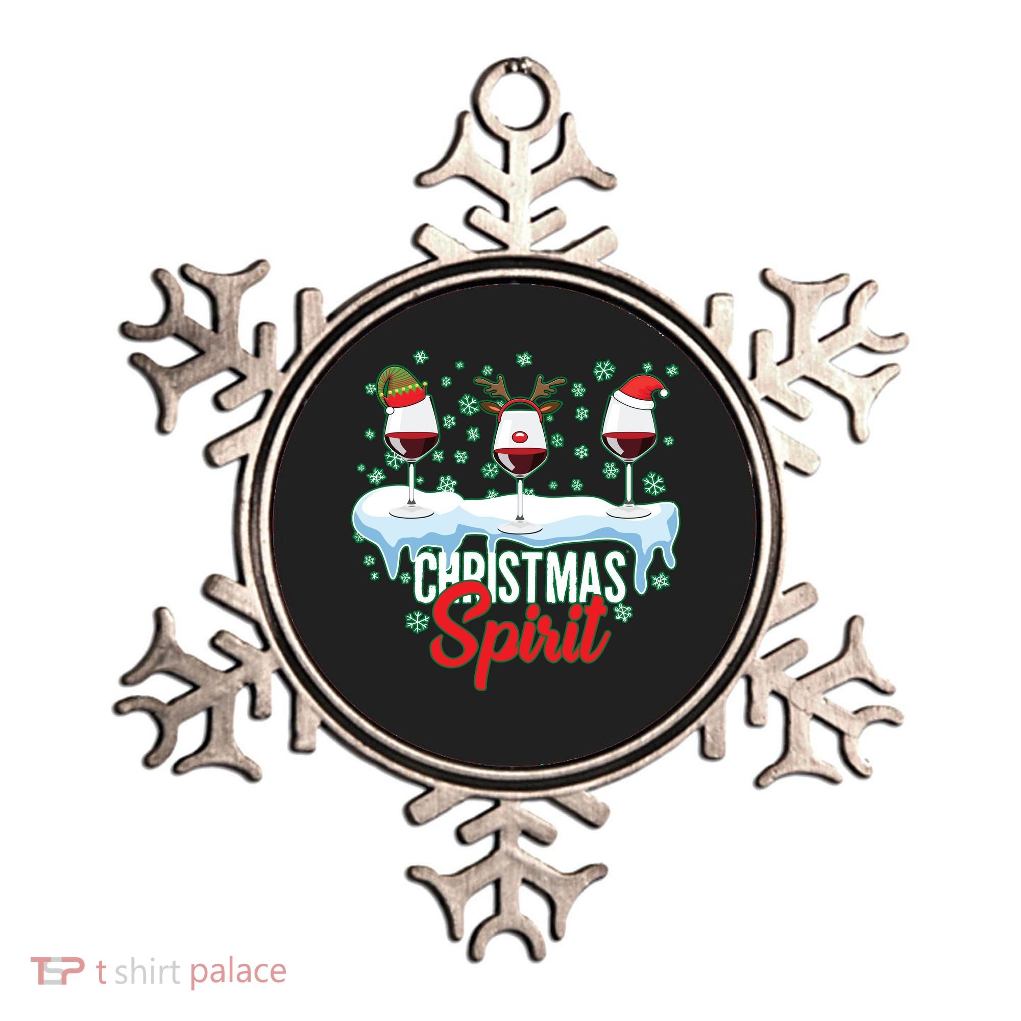 Funny Wine Christmas Spirit Ornament
