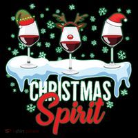 Funny Wine Christmas Spirit Ornament thumb 1