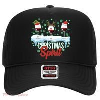 Funny Wine Christmas Spirit Hat thumb 0