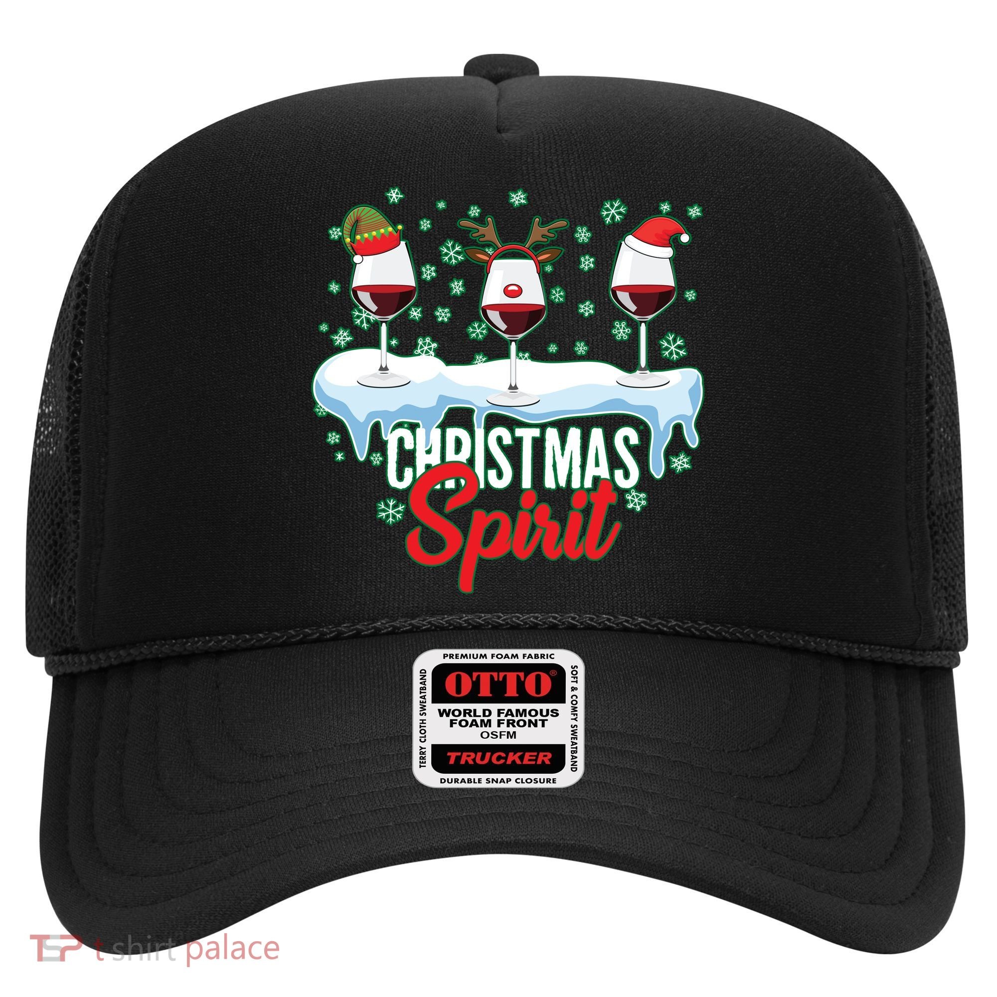 Funny Wine Christmas Spirit Hat