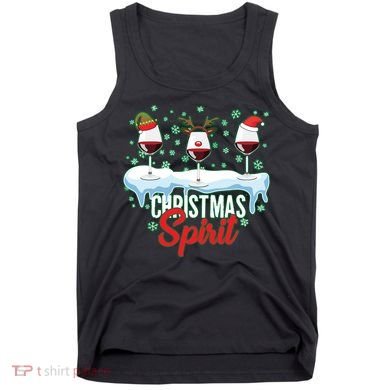 Funny Wine Christmas Spirit Tank Top