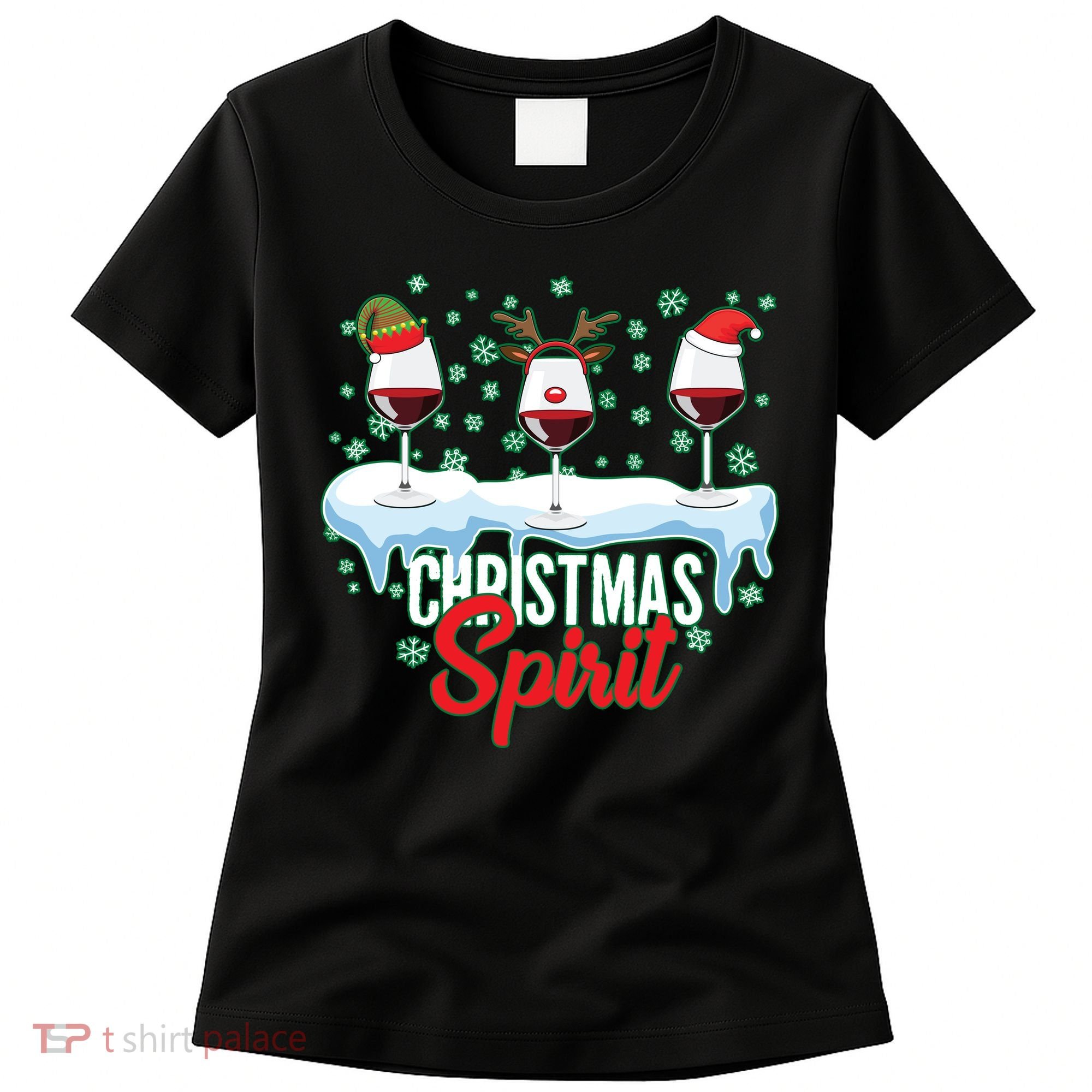 Funny Wine Christmas Spirit Women's T-Shirt