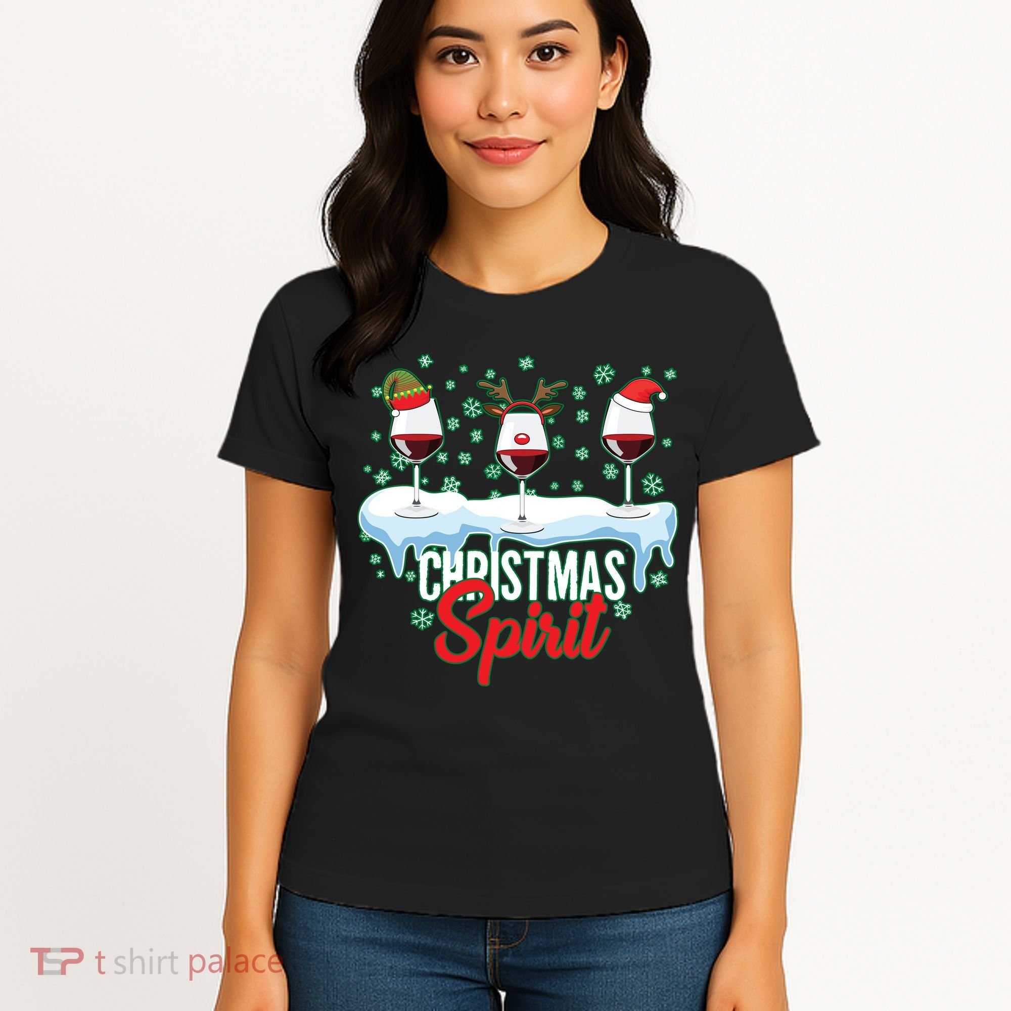 Funny Wine Christmas Spirit Women's T-Shirt