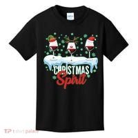 Funny Wine Christmas Spirit Kids T-Shirt thumb 0