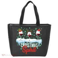 Funny Wine Christmas Spirit Tote Bag thumb 0