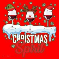 Funny Wine Christmas Spirit Santa Hat thumb 1