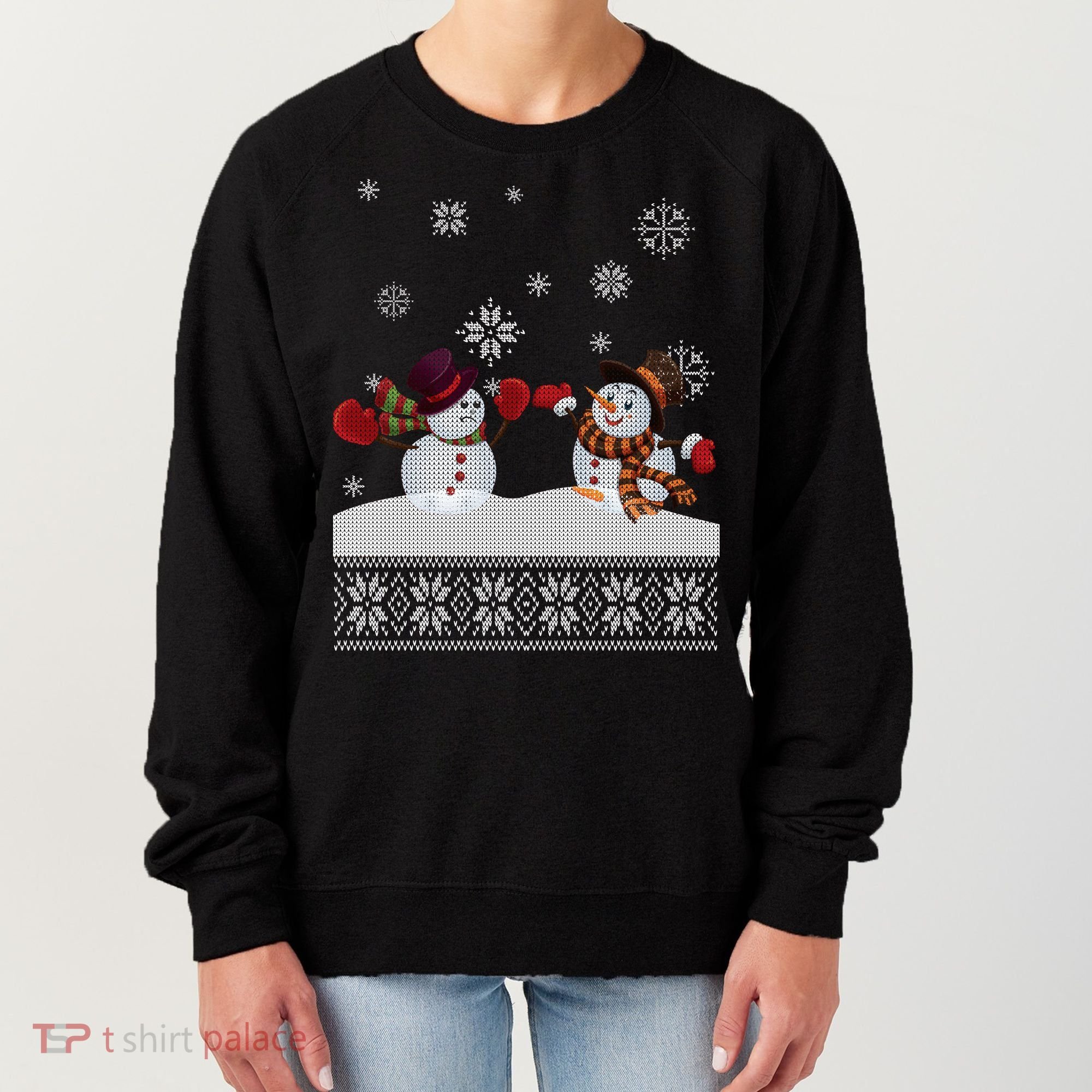 Funny Winter Snowman Ugly Christmas Women's Sweatshirt