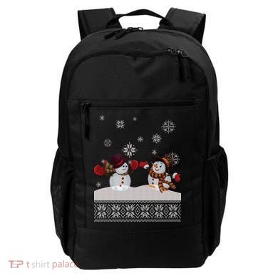 Funny Winter Snowman Ugly Christmas Backpack