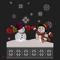 Funny Winter Snowman Ugly Christmas Beanie thumb 2
