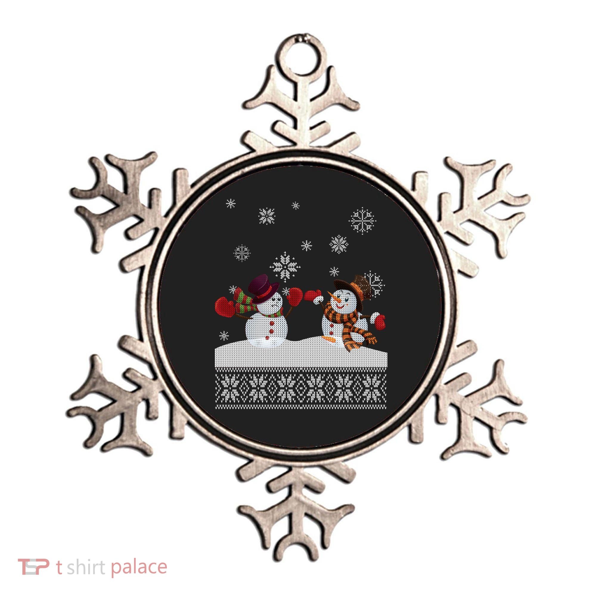 Funny Winter Snowman Ugly Christmas Ornament