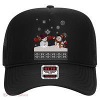 Funny Winter Snowman Ugly Christmas Hat thumb 0