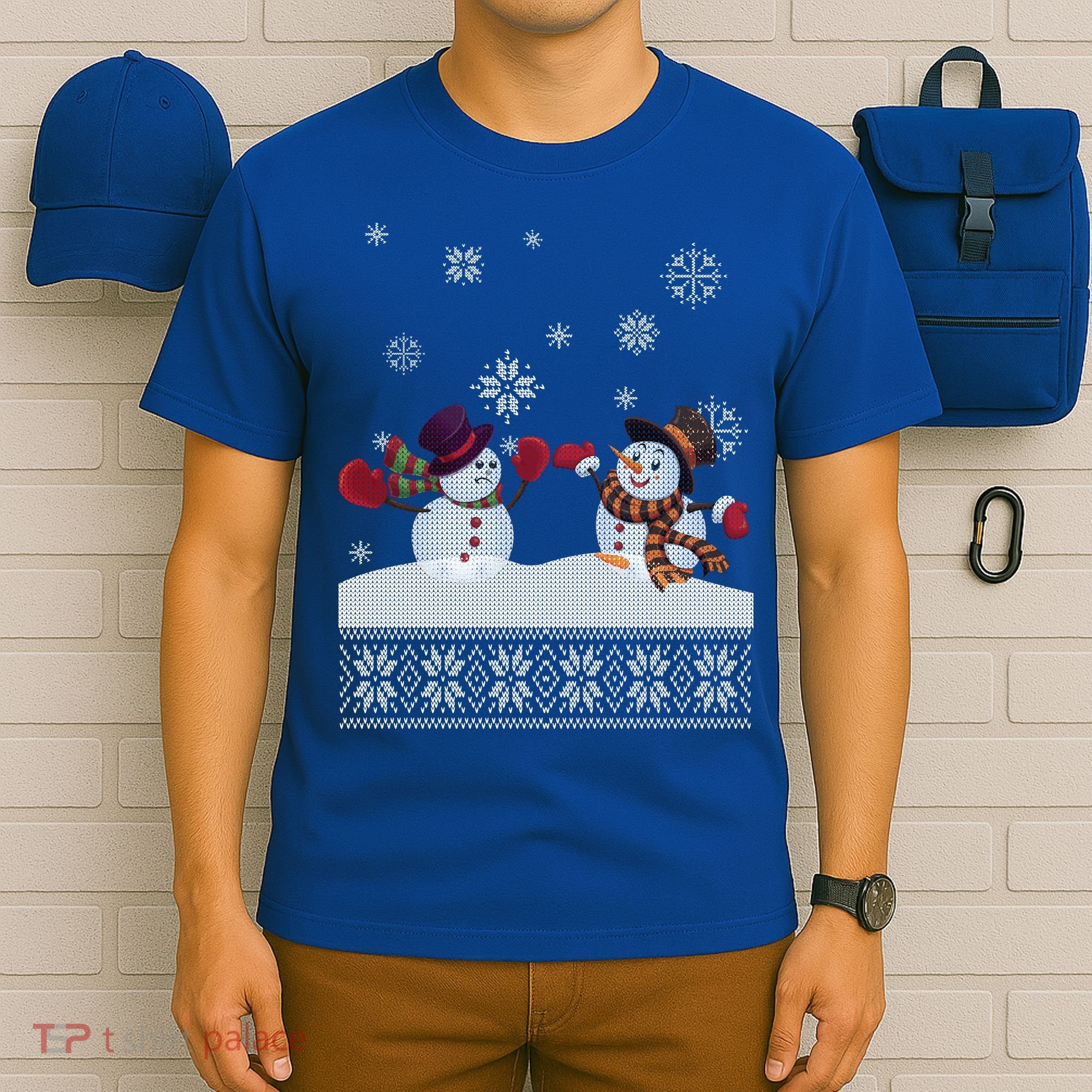 Funny Winter Snowman Ugly Christmas T-Shirt