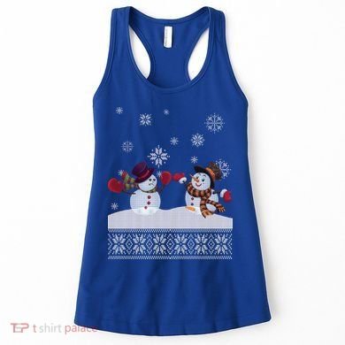 Funny Winter Snowman Ugly Christmas Women's Tank Top
