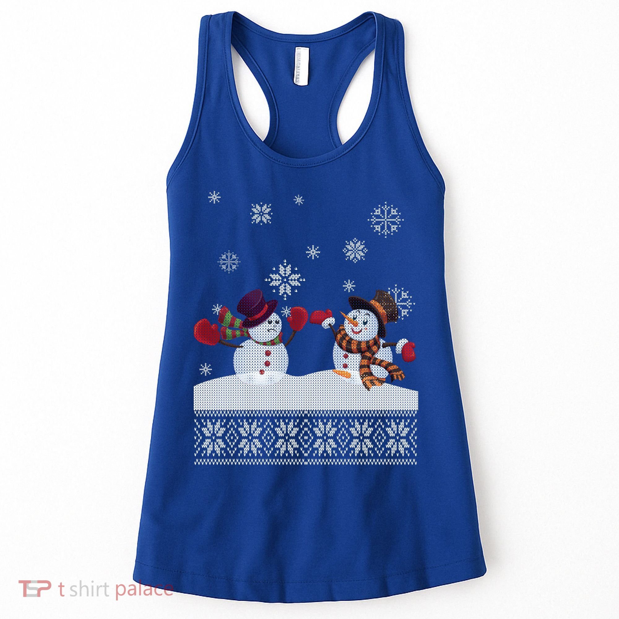 Funny Winter Snowman Ugly Christmas Women's Tank Top