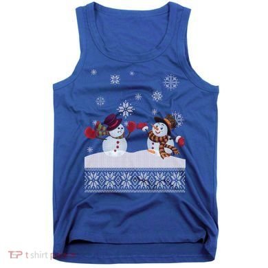 Funny Winter Snowman Ugly Christmas Tank Top
