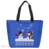 Funny Winter Snowman Ugly Christmas Tote Bag thumb 0