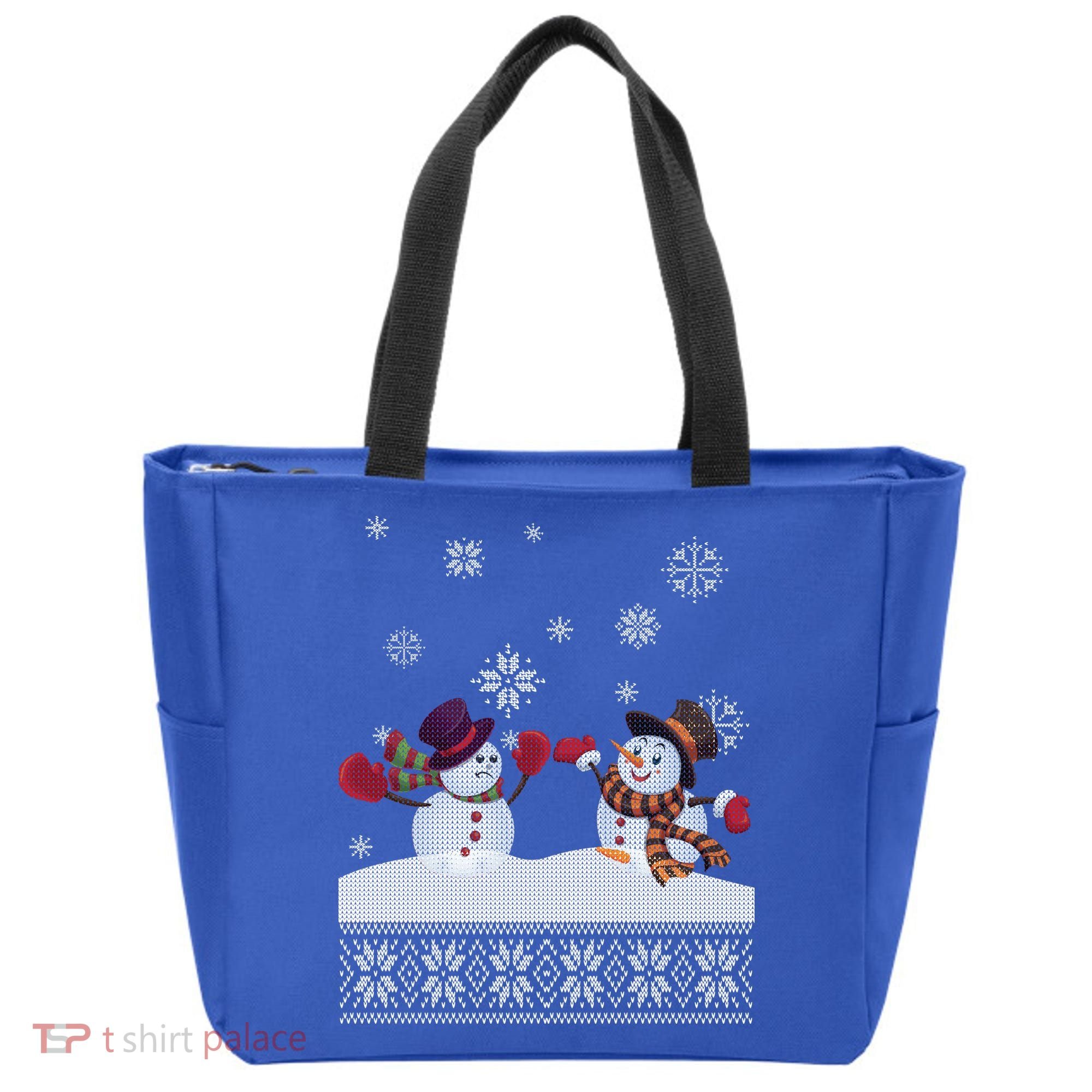 Funny Winter Snowman Ugly Christmas Tote Bag