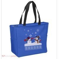 Funny Winter Snowman Ugly Christmas Tote Bag thumb 2