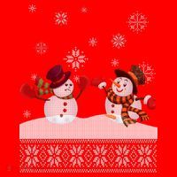 Funny Winter Snowman Ugly Christmas Santa Hat thumb 1
