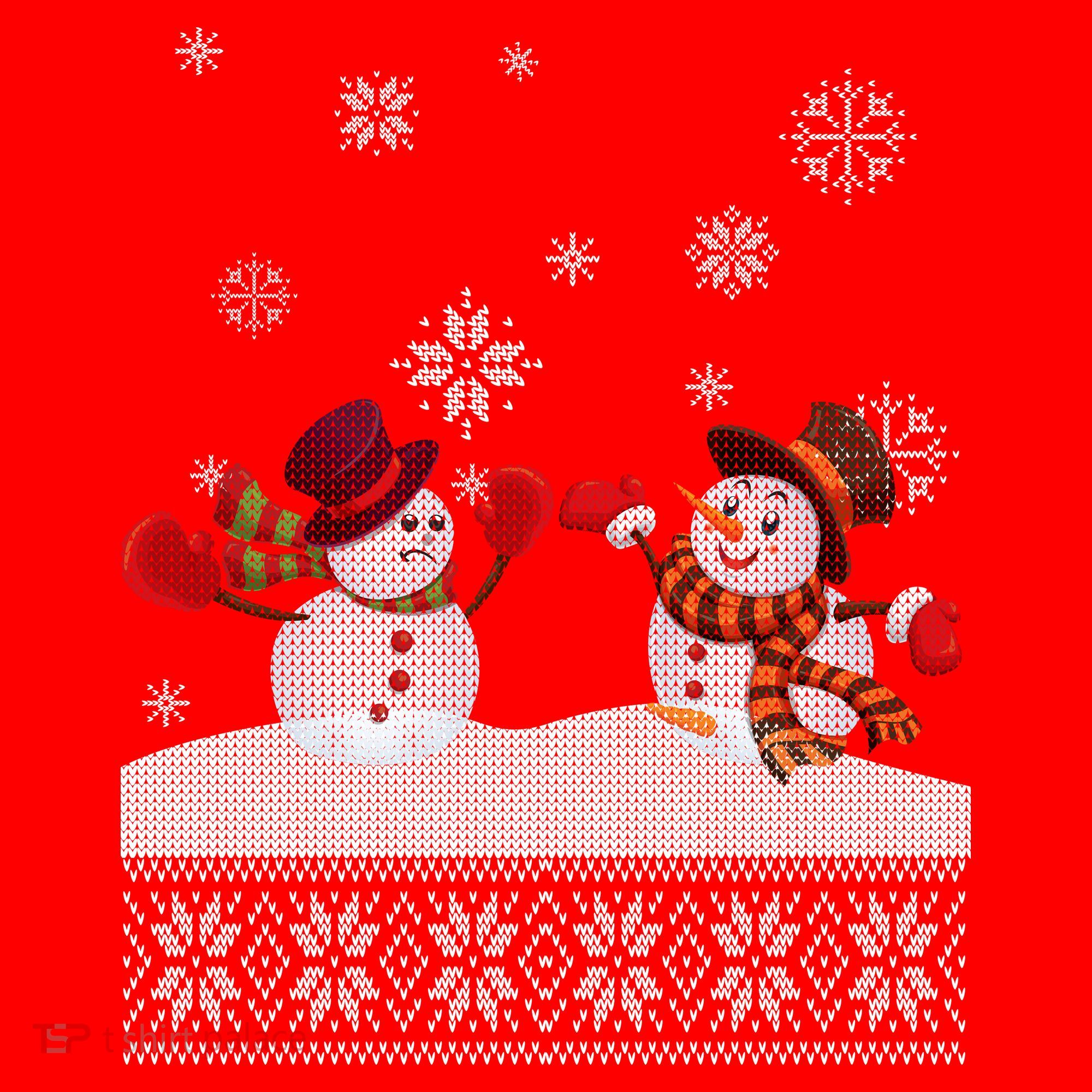 Funny Winter Snowman Ugly Christmas Santa Hat