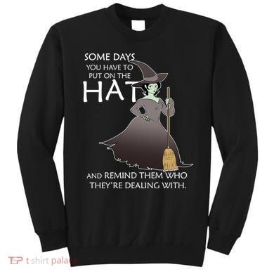 Funny Witch Some Day You Have To Put On The Hat Sweatshirt