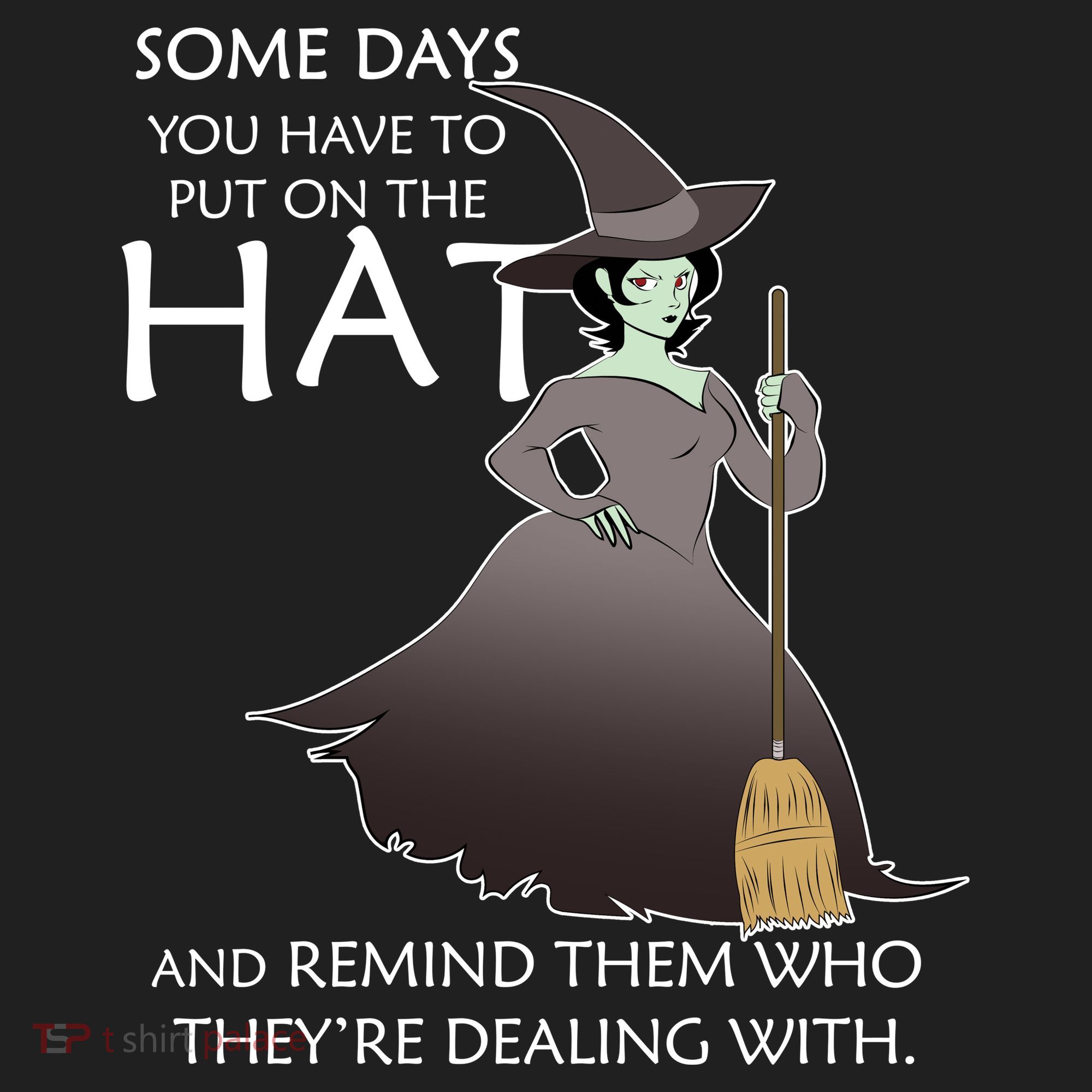 Funny Witch Some Day You Have To Put On The Hat Golf Towel