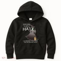 Funny Witch Some Day You Have To Put On The Hat Kids Hoodie thumb 0