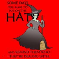 Funny Witch Some Day You Have To Put On The Hat Santa Hat thumb 1