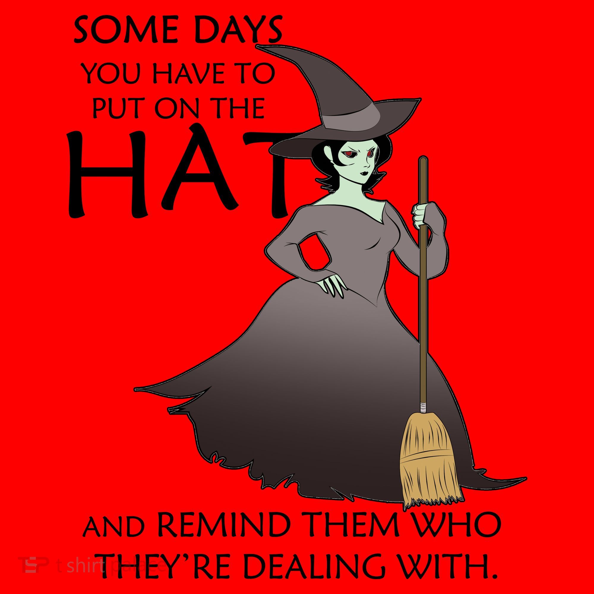 Funny Witch Some Day You Have To Put On The Hat Santa Hat