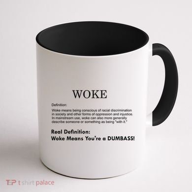 Funny Woke Real Definition Coffee Mug back
