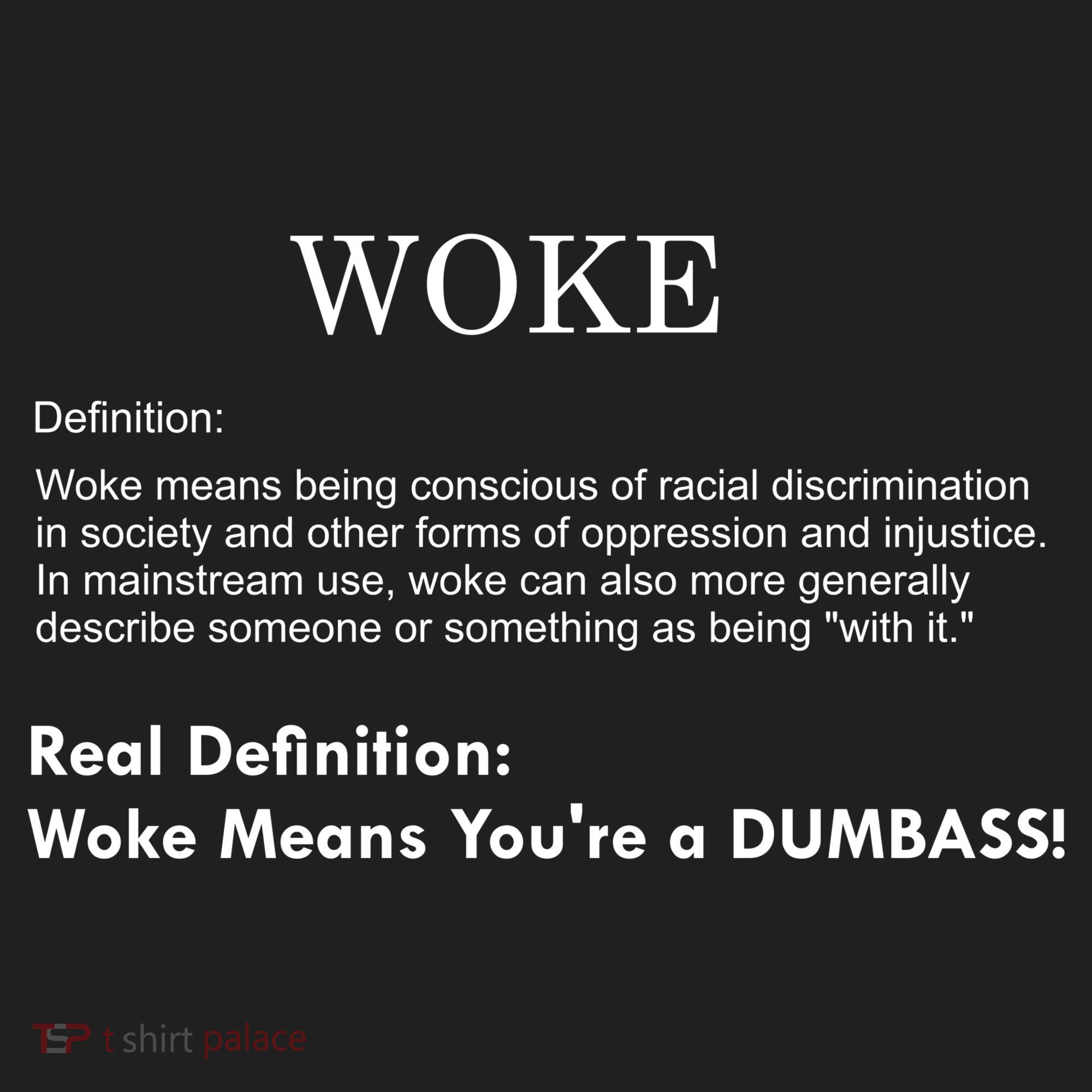 Funny Woke Real Definition Beanie