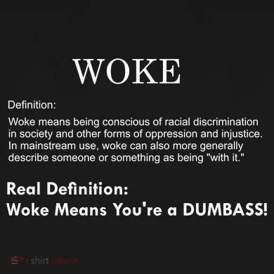 Funny Woke Real Definition Tank Top
