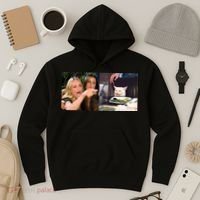 Funny Woman Yelling At Cat Meme  Hoodie thumb 3