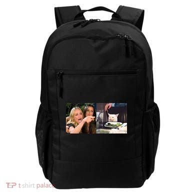 Funny Woman Yelling At Cat Meme  Backpack