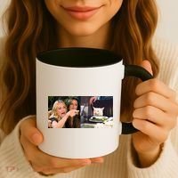 Funny Woman Yelling At Cat Meme  Coffee Mug thumb 3