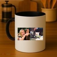 Funny Woman Yelling At Cat Meme  Coffee Mug thumb 4