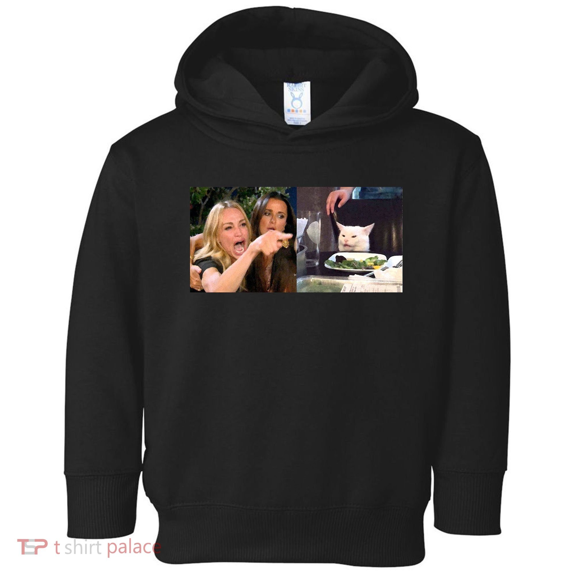 Funny Woman Yelling At Cat Meme  Toddler Hoodie