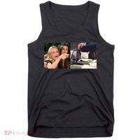 Funny Woman Yelling At Cat Meme  Tank Top thumb 0