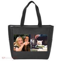 Funny Woman Yelling At Cat Meme  Tote Bag thumb 0
