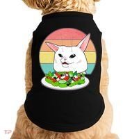 Funny Woman Yelling at Table Cat Meme Doggie Tank thumb 0