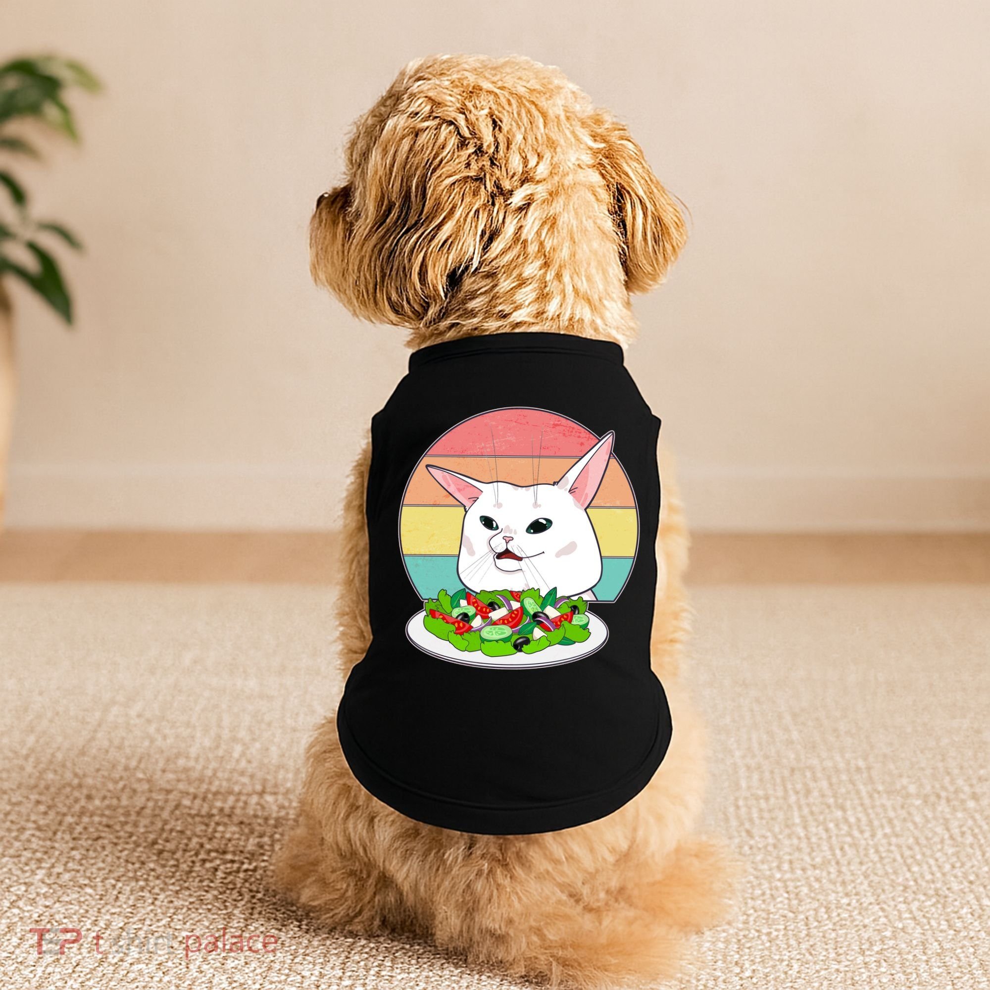 Funny Woman Yelling at Table Cat Meme Doggie Tank