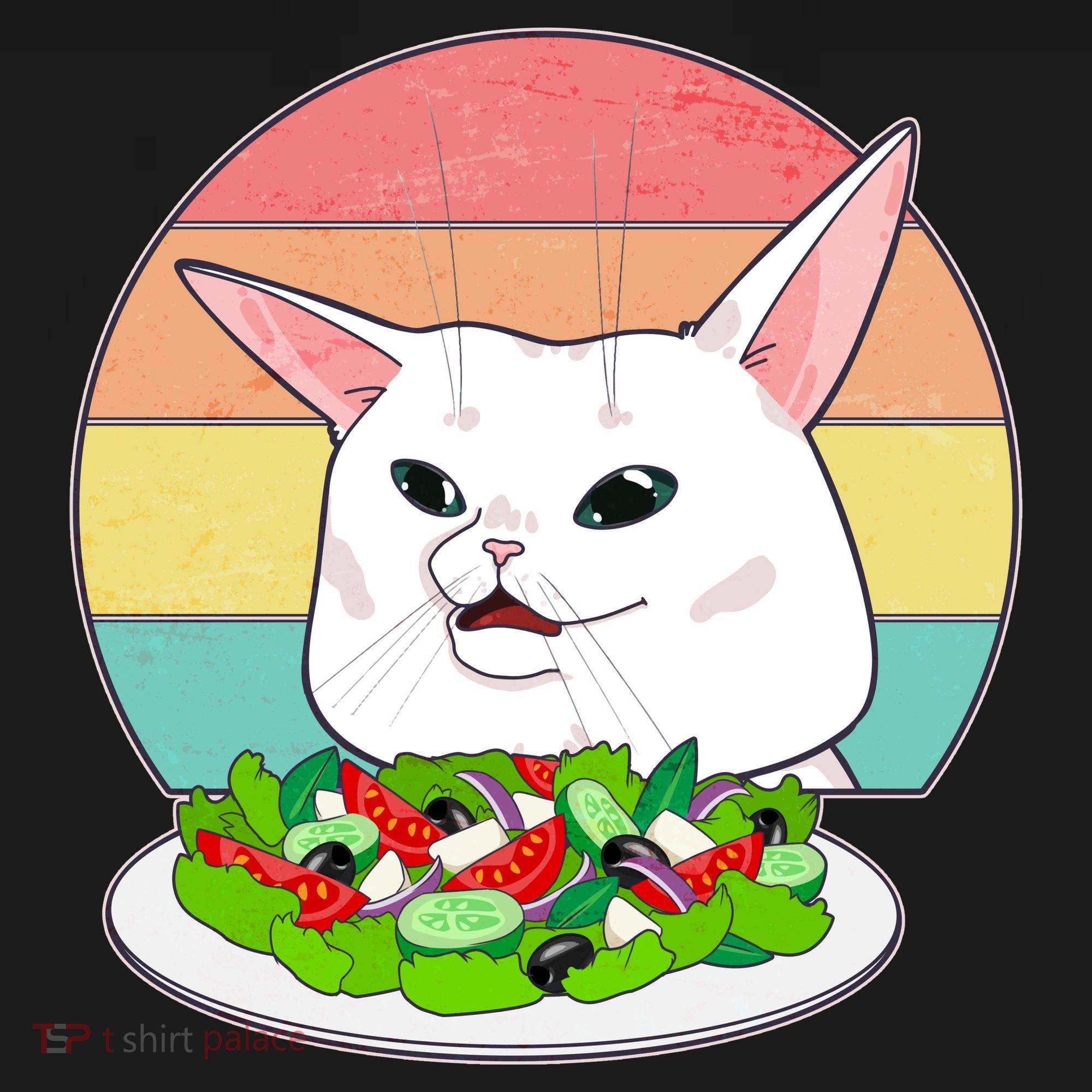 Funny Woman Yelling at Table Cat Meme USA-Made Doggie Bandana