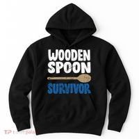Funny Wooden Spoon Survivor Distressed Hoodie thumb 0