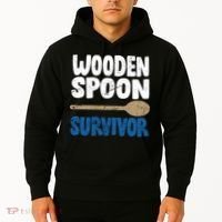 Funny Wooden Spoon Survivor Distressed Hoodie thumb 2