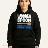 Funny Wooden Spoon Survivor Distressed Hoodie thumb 5