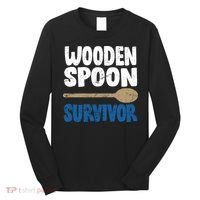 Funny Wooden Spoon Survivor Distressed Long Sleeve Shirt thumb 0